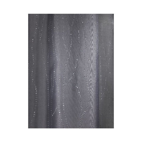 Szara zasłona prysznicowa Wenko Deluxe, 180x200 cm-image-1