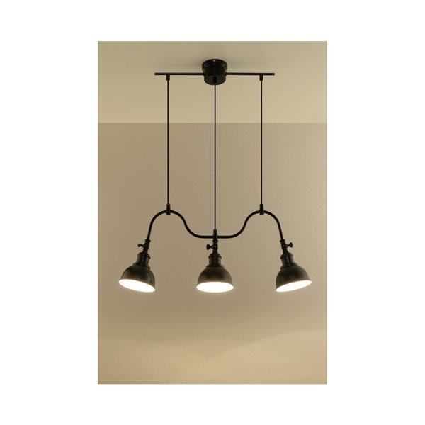 Czarna lampa wisząca Sollux Isola 3-image-2