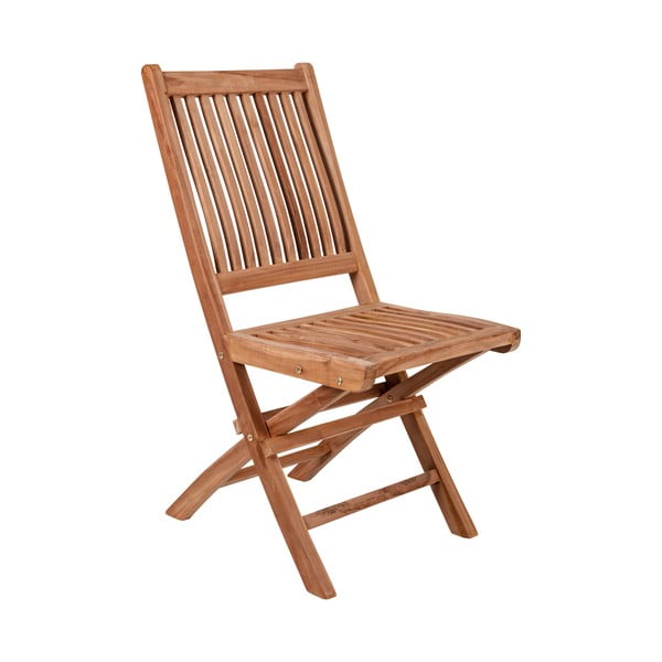 Zestaw 2 składanych krzeseł ogrodowych z drewna tekowego Crido Consulting Teak