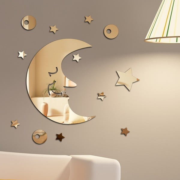 Lustro dekoracyjne Księżyc i gwiazdy