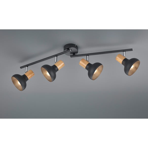 Lampa punktowa w kolorze matowej czerni ø 10 cm Latika – Reality-image-1