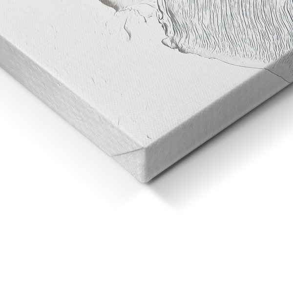 Obraz z ręcznie malowanymi elementami 70x100 cm Petal Glow – Styler-image-2