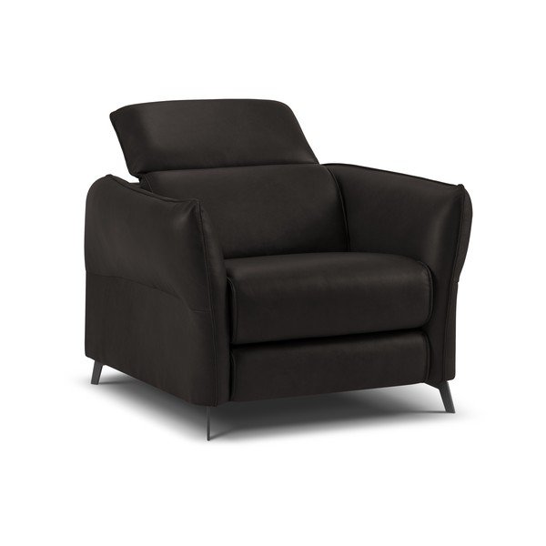 Czarny skórzany fotel Hubble – Windsor & Co Sofas-image-2