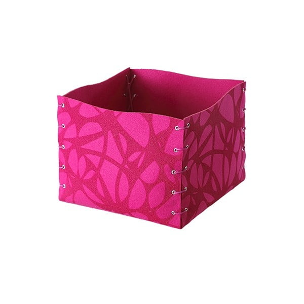 Filcowe pudełko, 25x20 cm, różowe