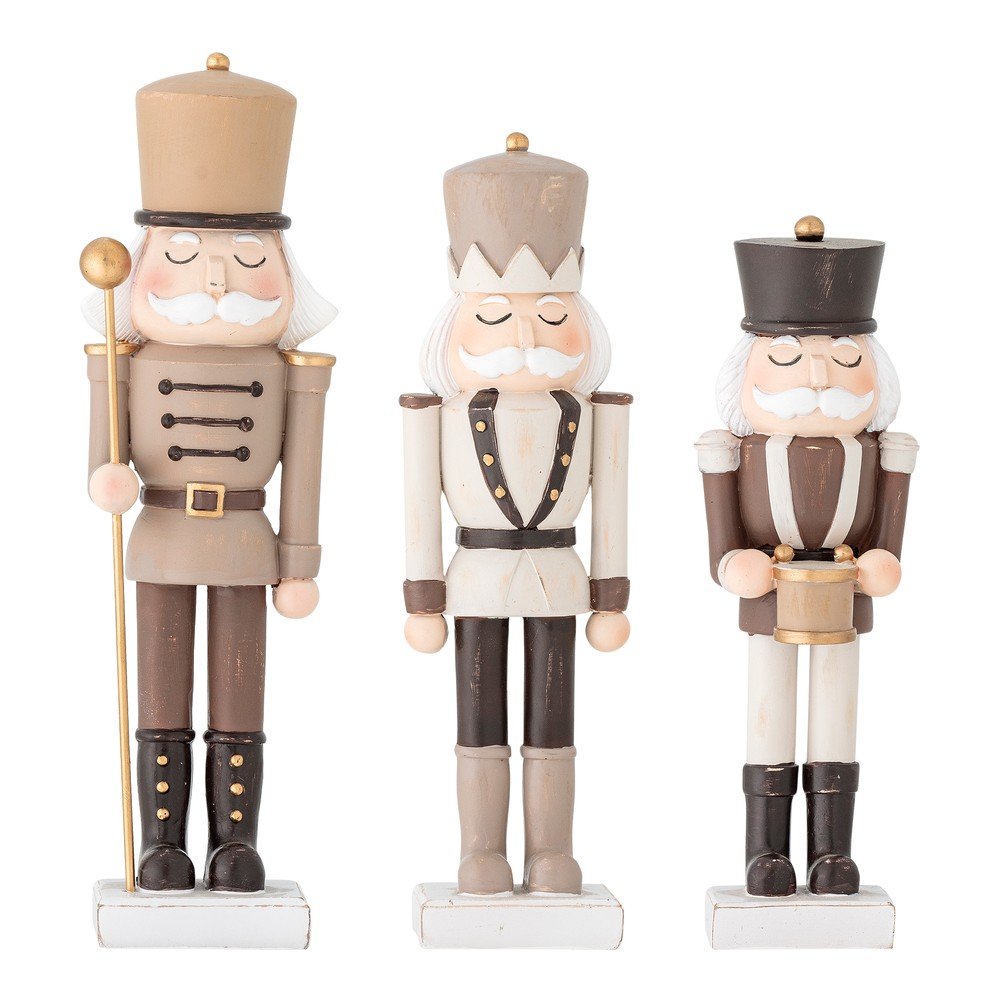 Figurki świąteczne zestaw 3 szt. z żywicy polimerowej (wysokość 27 cm) Darryl – Bloomingville