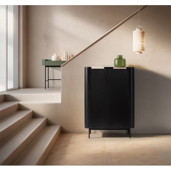 Czarna szafka 100x140x40 cm Willa – MOME-image-1