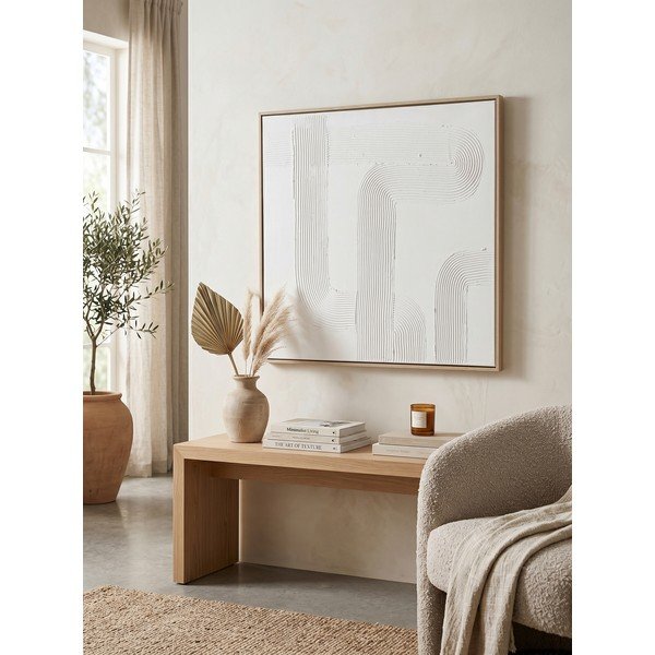 Ręcznie malowany obraz na płótnie z ramą w zestawie 83x83 cm Texture – Bizzotto-image-3