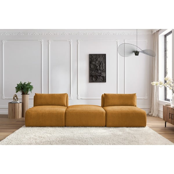 Musztardowa sofa 283 cm Jeanne – Bobochic Paris-image-1
