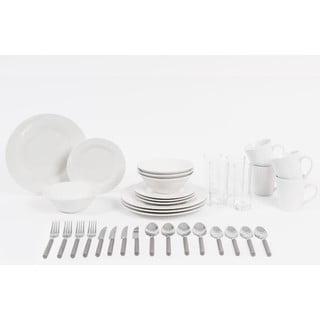 36-częściowy komplet naczyń porcelanowych i sztućców Sabichi Dining