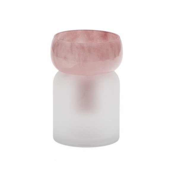 Różowy szklany wazon (wysokość 19 cm) Kelse – Kave Home