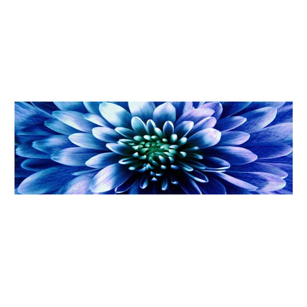 Obraz na szkle Niebieski kwiat, 30x90 cm