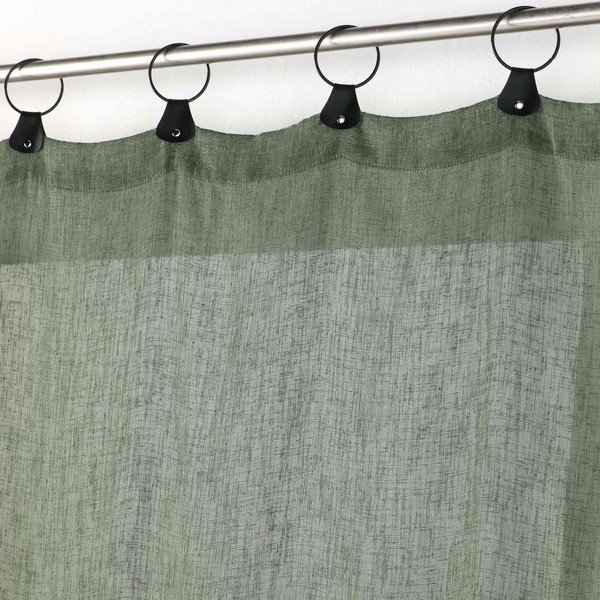 Firanka z woalu w kolorze khaki 140x240 cm Linka – douceur d'intérieur-image-1