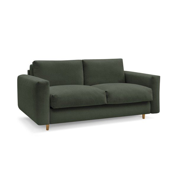 Zielona sofa do spania/rozkładana 200 cm Cocoone – Bobochic Paris-image-2