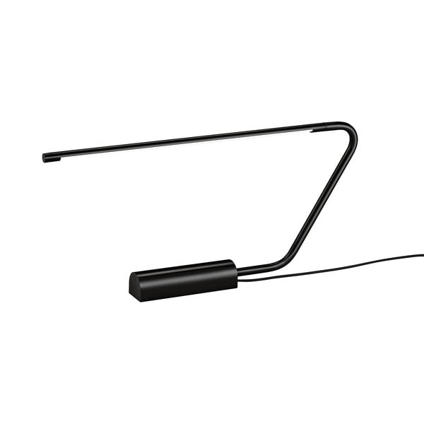 Czarna lampa stołowa LED (wysokość 33 cm) Olea – Trio Select