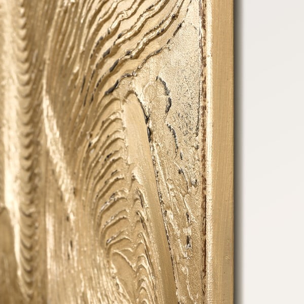 Ręcznie malowany obraz 88x118 cm Metallic Champagne – Malerifabrikken-image-2