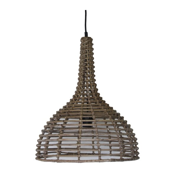 Lampa wisząca z koboo ratanu HSM Collection Stripe, ⌀ 43 cm