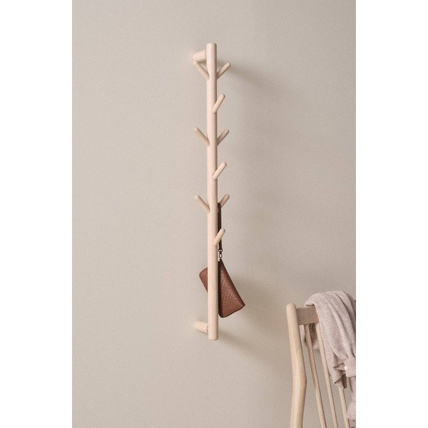 Wieszak ścienny z litego drewna sosnowego w jasnym naturalnym kolorze 21 cm Eddison – Jotex-image-1