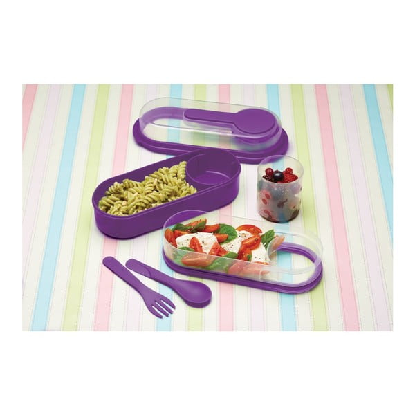 Pudełko na lunch Coolmovers Rectangular Purple-image-3