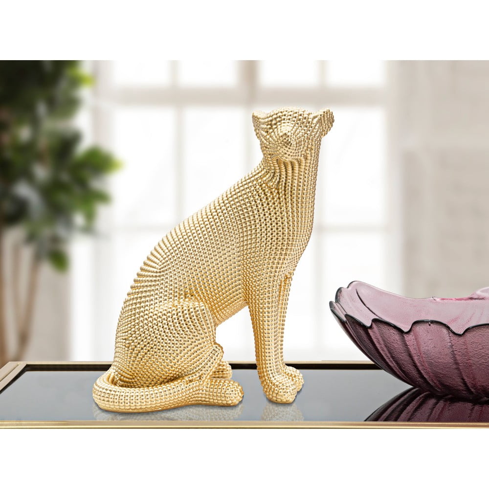 Figurka w dekorze w kolorze złota Mauro Ferretti Leopard (zdjęcie 3)