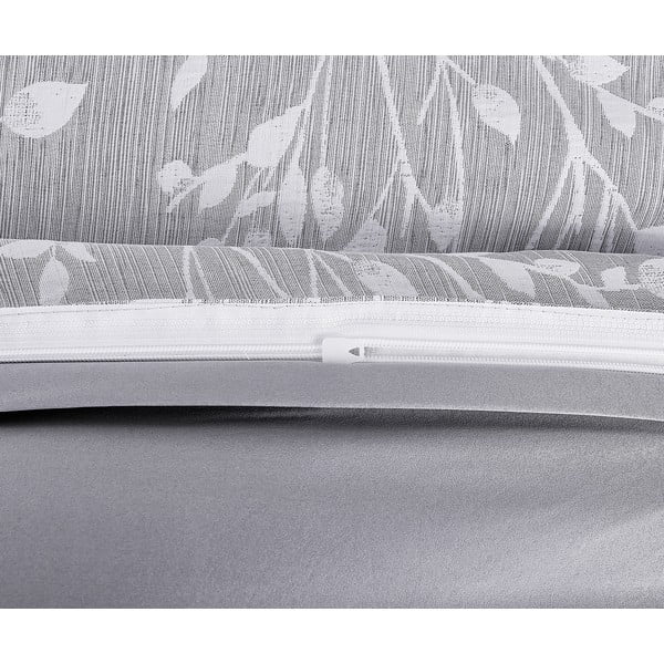 Szara żakardowa pościel jednoosobowa 140x200 cm Boston – My House-image-3