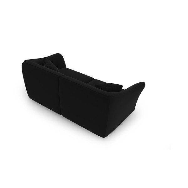 Czarna aksamitna sofa 206 cm Tokyo – Cosmopolitan Design-image-2