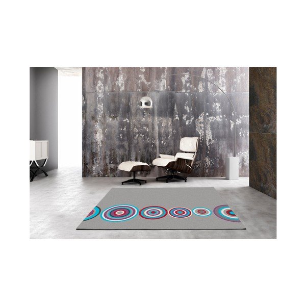 Szary dywan Universal Boras Circles, 67x250 cm-image-1