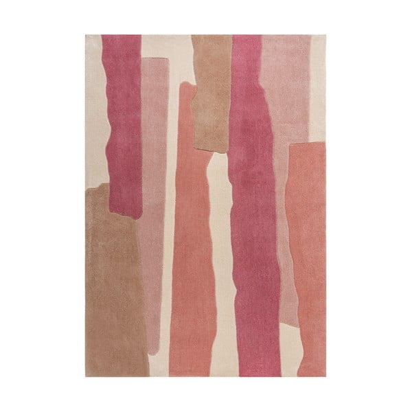 Szaro-różowy dywan Flair Rugs Escala, 160x230 cm