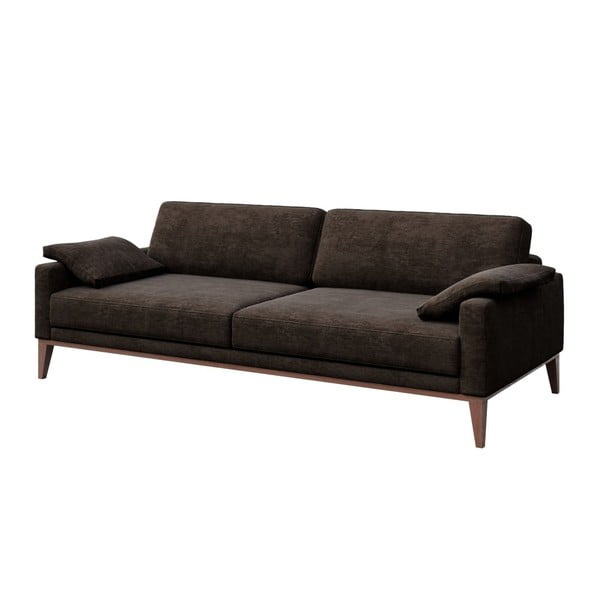 Ciemnobrązowa sofa trzyosobowa MESONICA Musso-image-1