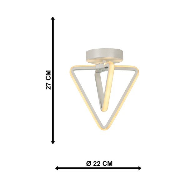 Biała metalowa lampa sufitowa LED Baris – Squid Lighting-image-4