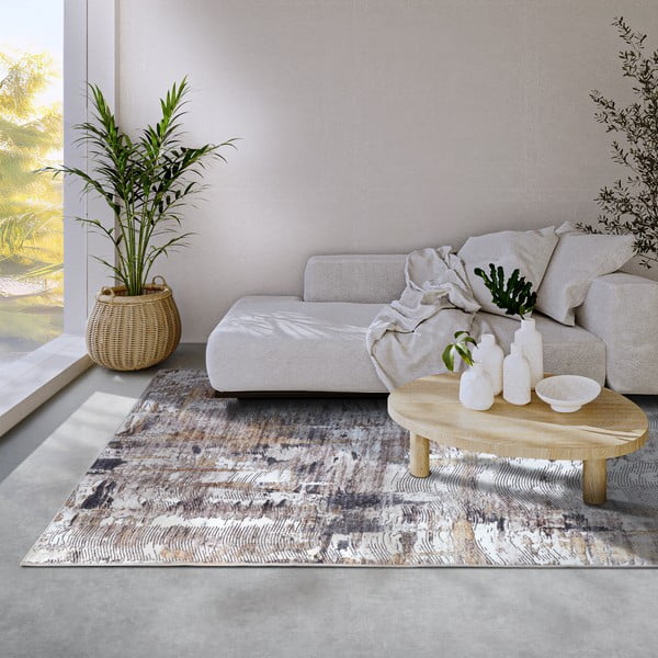 Jasnoszary dywan 120x160 cm Malard Anthracite Gold – Elle Decoration-image-1