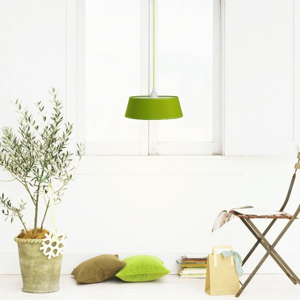 Lampa wisząca Tako, zielona/zielony kabel-image-1