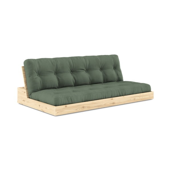 Zielona rozkładana sofa 196 cm Base – Karup Design