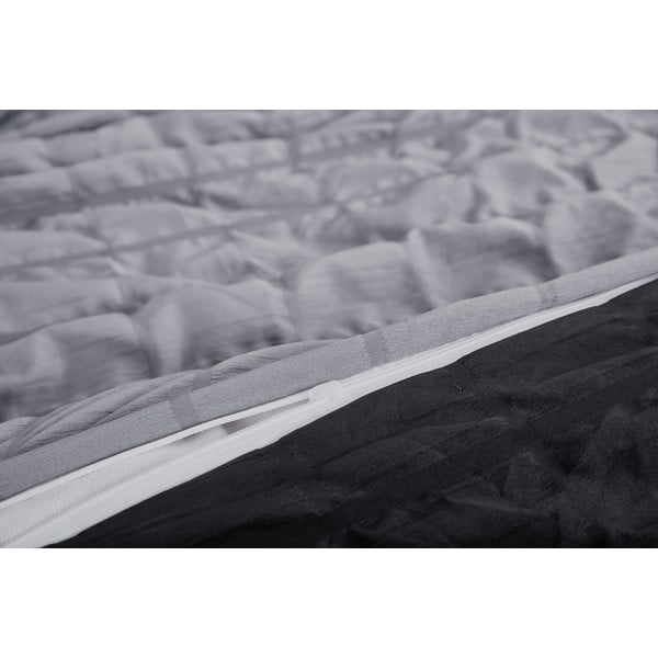 Czarno-szara pościel jednoosobowa z kory 140x200 cm Naomi – My House-image-2