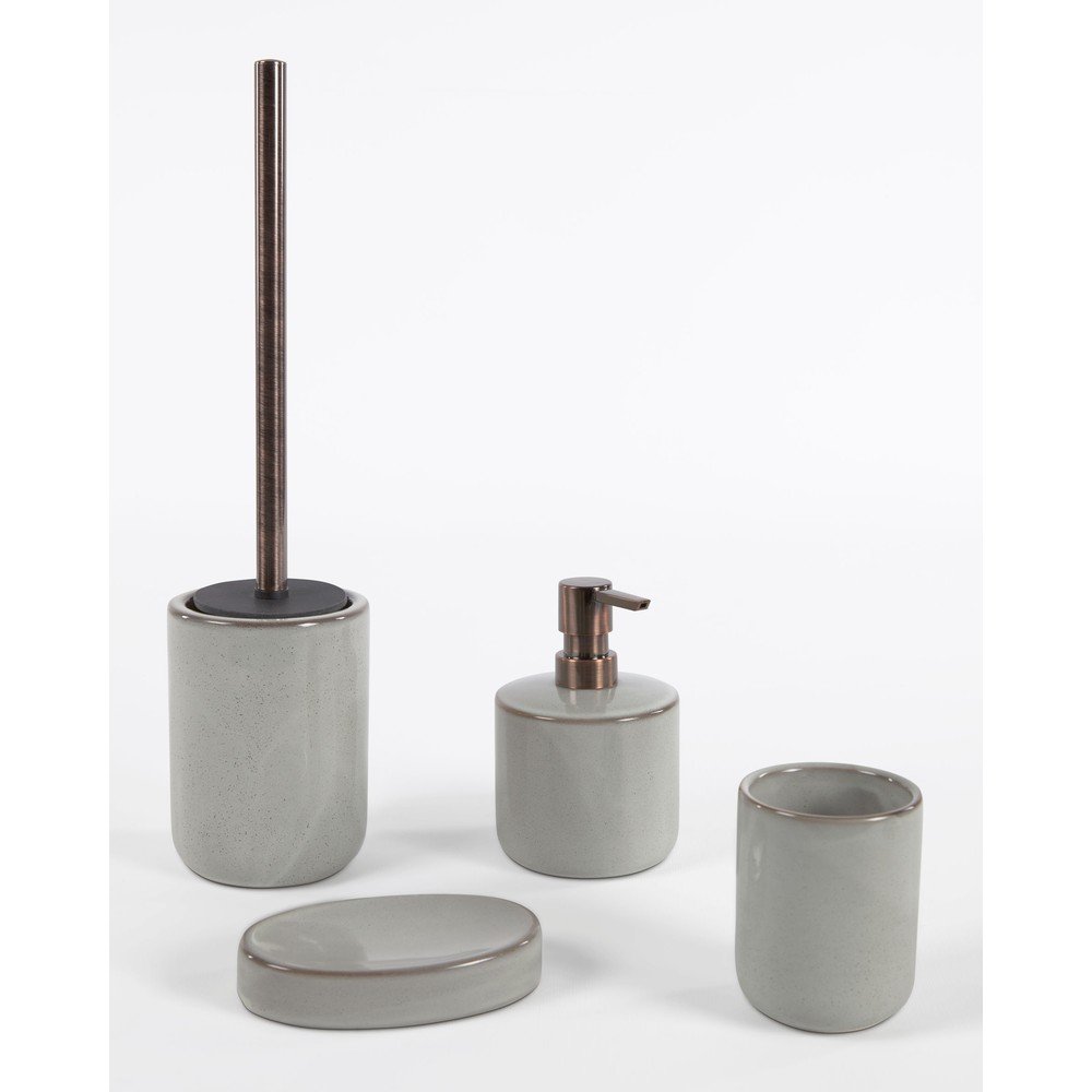 Jasnoszara mydelniczka ceramiczna Chavela – Kave Home (zdjęcie 7)