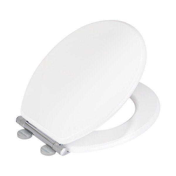 Biała deska sedesowa z automatycznym zamykaniem 37 x 43 cm Morra – Wenko-image-2