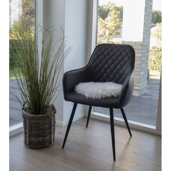Biała skóra owcza House Nordic Circle, ⌀ 35 cm-image-1