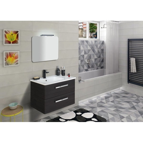 Bateria umywalkowa stojąca w kolorze matowej czerni Spy – Sapho-image-3