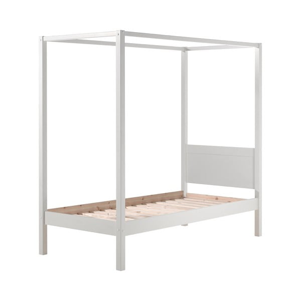 Białe łóżko dziecięce 90x200 cm PINO CANOPY – Vipack