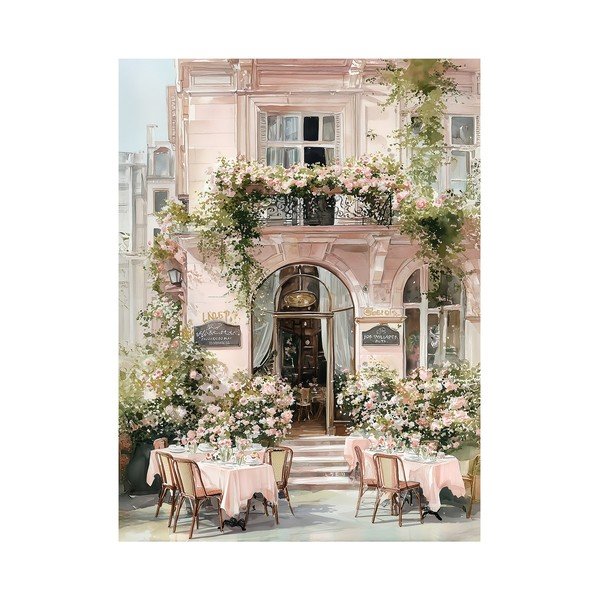 Obraz 60x80 cm Café de Fleurs – Styler