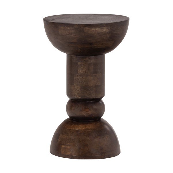 Okrągły stolik z litego drewna mango ø 46 cm Emel – WOOOD