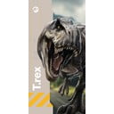 Szary bawełniany ręcznik dziecięcy 70x140 cm Jurassic World "Rebirth" – Jerry Fabrics