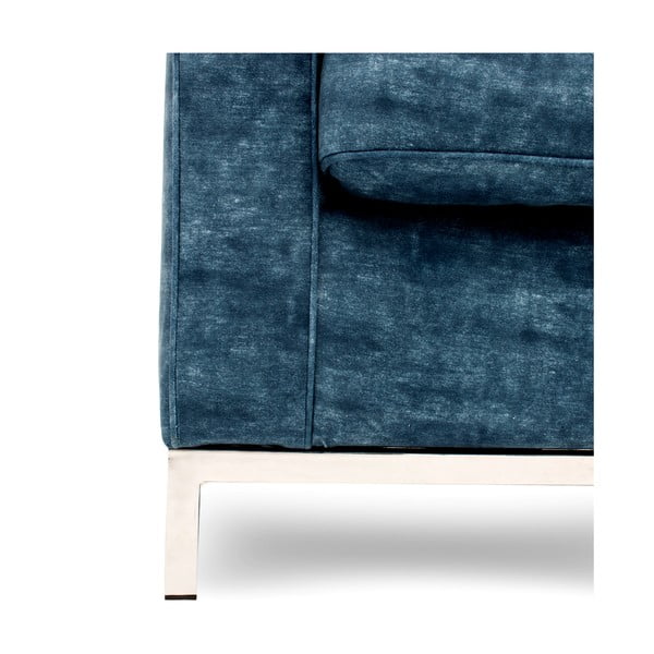 Sofa dwuosobowa Ben, ciemnonbiebieska-image-3