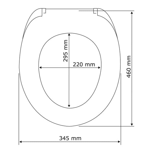 Biała deska sedesowa wolnoopadająca Wenko Calla, 47x35,5 cm-image-3