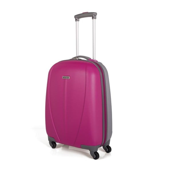 Intensywnie różowa walizka na kółkachTempo, 50cm