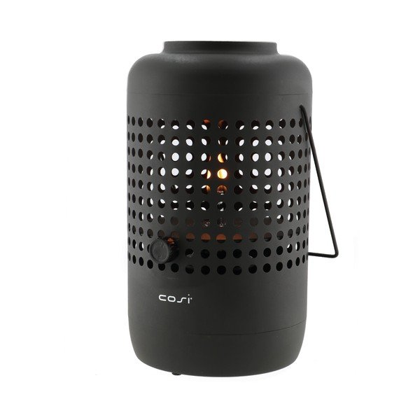 Czarna lampa gazowa Cosi Drop, wys. 37 cm