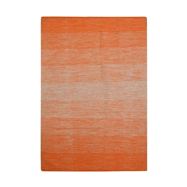 Pomaranczowo-biały dywan bawełniany The Rug Republic Delight, 230x160 cm