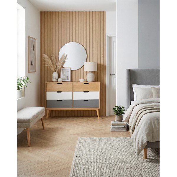 Komoda z litego drewna sosnowego Marckeric Cusco, szer. 120 cm-image-1