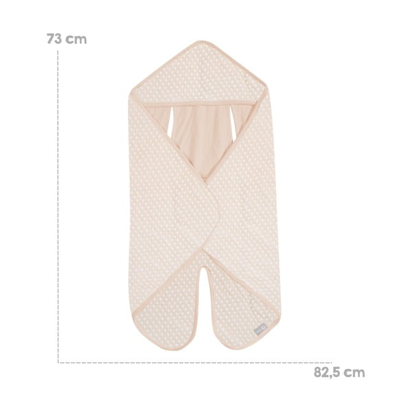 Beżowy bawełniany otulacz do fotelika samochodowego 73x82,5 cm Frosty Almond – Roba-image-1