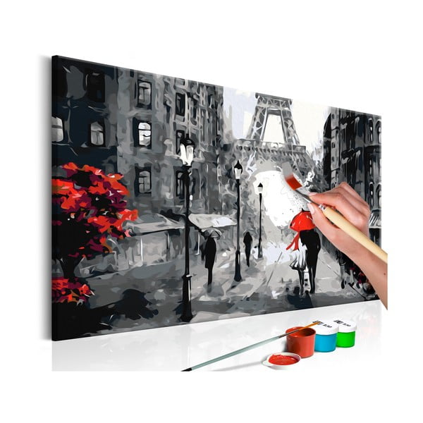 Zestaw płótna, farb i pędzli DIY Artgeist Paris Love, 60x40 cm