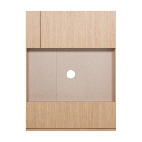 Modułowa szafka pod TV w naturalnym kolorze 160x215 cm Build – WOOOD